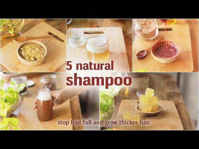 5 Natural shampoo - natural ways to wash your hair to stop hair fall and grow thicker hair