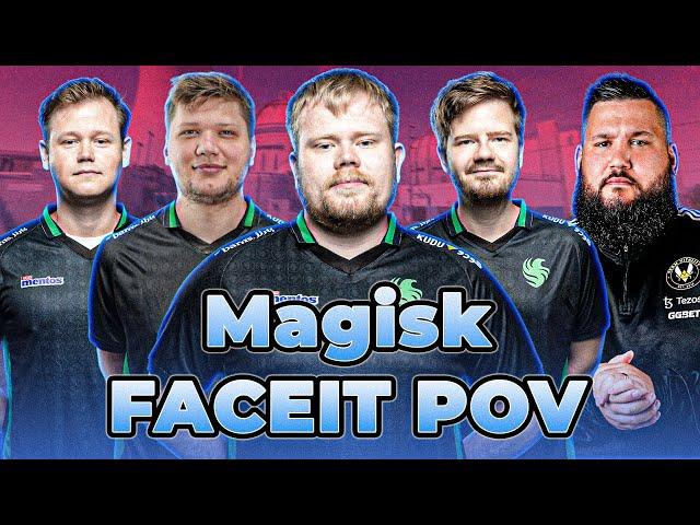 Magisk (18-3) with s1mple, dupreeh, Snappi, zonic (Nuke) | FACEIT Ranked #CS2 #POV