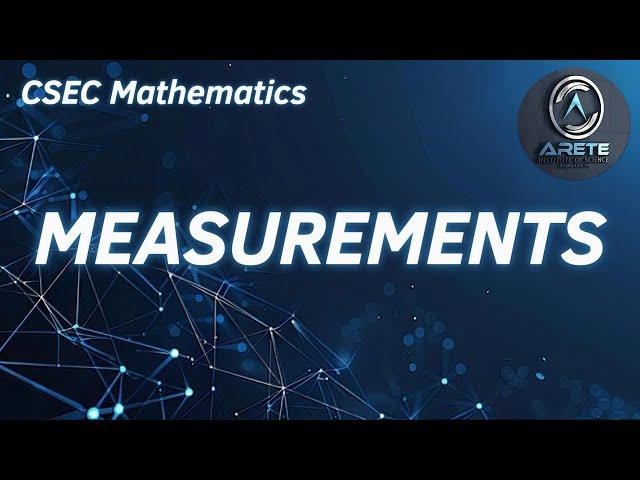CSEC Mathematics - Measurements: Area and Volume