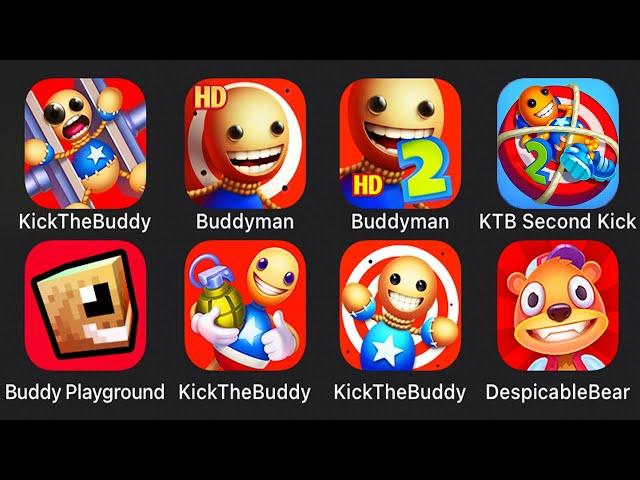 Kick the Buddy Second Kick,Buddyman Kick 2,Buddy Playground,Despicable Bear,Kick the Buddy Forever