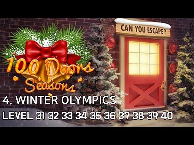 100 Doors Seasons Level 31 32 33 34 35 36 37 38 39 40 Walkthrough - 4. Winter Olympics