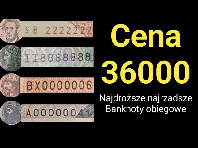 Najdroższe i Najrzadsze banknoty obiegowe Lipiec 2024 Solidny Kolekcjoner 2