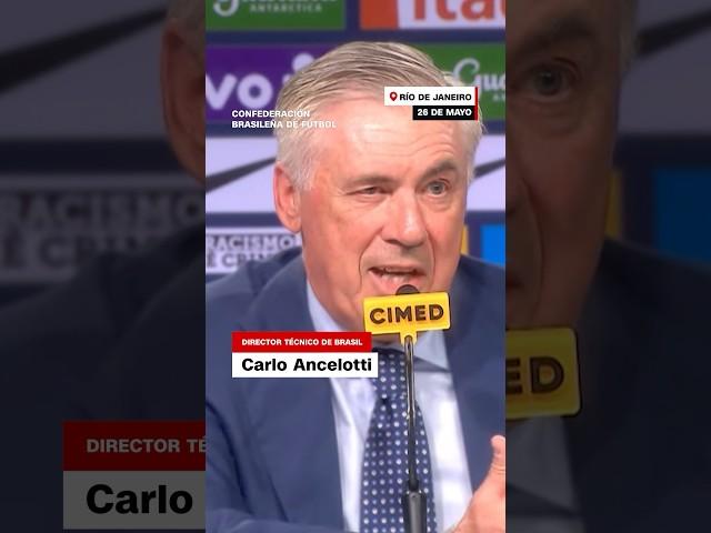 Así fue la presentación de Ancelotti con la selección de Brasil