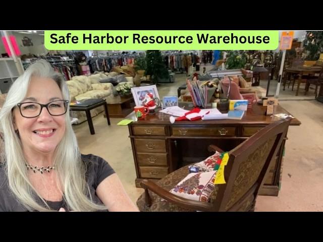 Thrifting Furniture & Home Decor at Safe Harbor Resource Warehouse