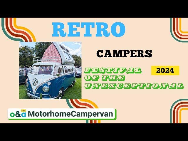 Classic campervans at the Festival of the Unexceptional 2024