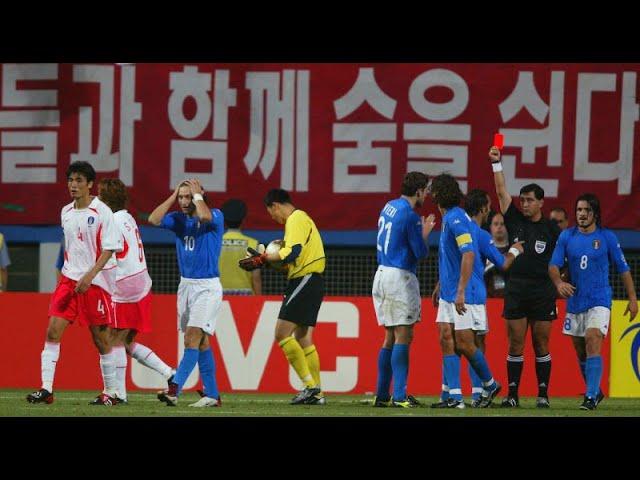 Totti's red card against Korea 2002 | World Cup 2002 Full HD 60fps |