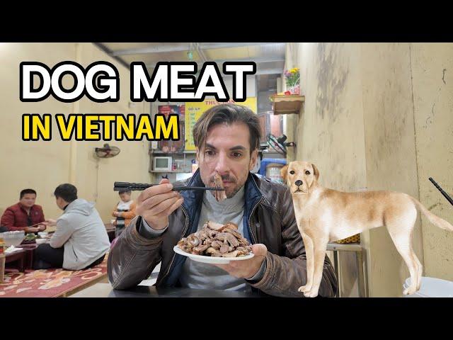 I tried dog meat in Hanoi. Different cultures eat different foods.Would you try it?