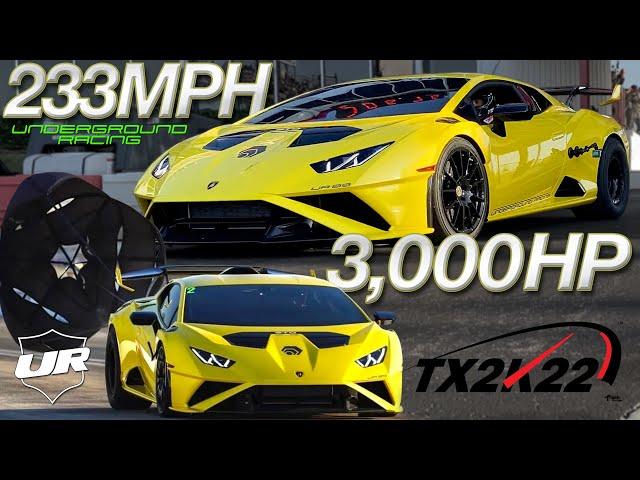 Underground Racing WINS 6th Consecutive TX2K with 3,000 HP Huracan STO!