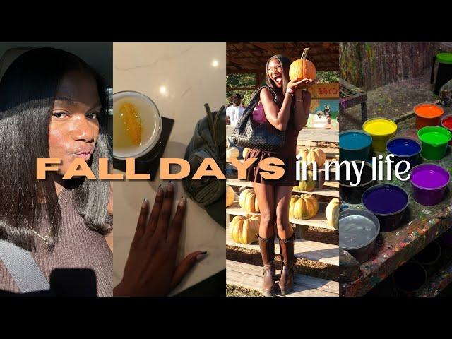 Fall Vlog  | pumpkin patch, splatter paint event, trying nigerian food