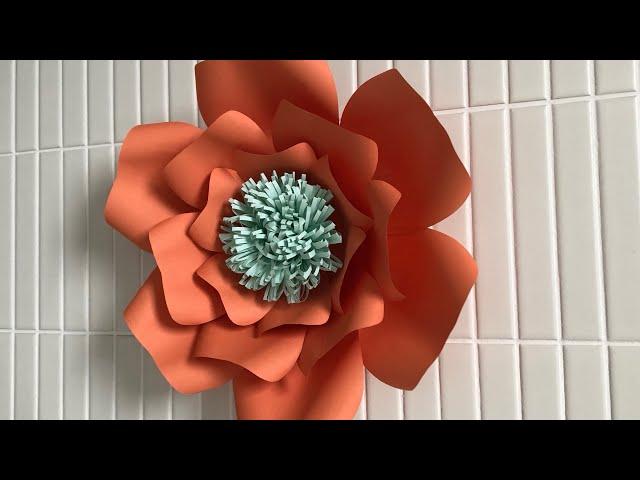 EASY LARGE PAPER FLOWER FOR WALL DECORATION OR EVENT BACKDROP | PAPER CRAFT | PAPER FLOWER