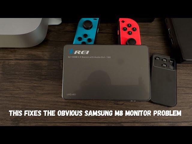 I SOLVED the BIGGEST issue with the Samsung M8 Monitor in 2023 | OREI 4 X 1 Ultra HD HDMI Switcher