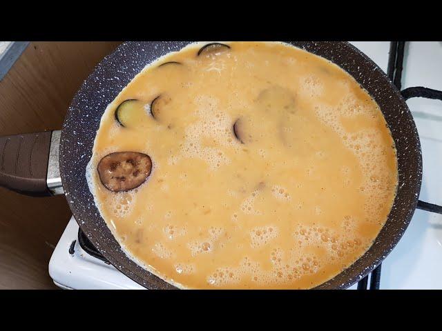ONLY eggplant and eggs, lazy recipe