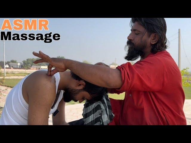 ASMR Massage Therapy By Bengali Baba | Head, Back, Arm Massage #bengalibaba