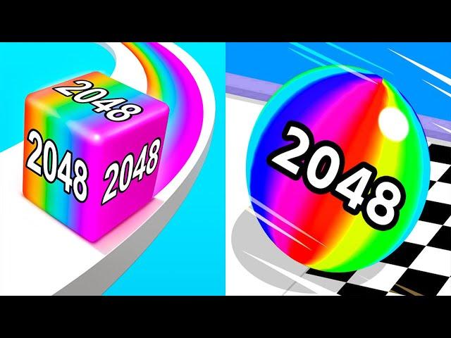 Jelly Run 2048 VS Ball Run 2048 - Android iOS Gameplay Ep 2