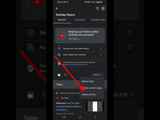 YouTube search history delete | clear YouTube search history #technicaldksahu #shorts #youtubeshorts