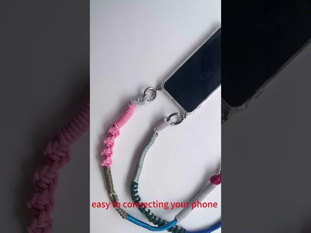 handmade paracord macrame phone bag strap lanyard