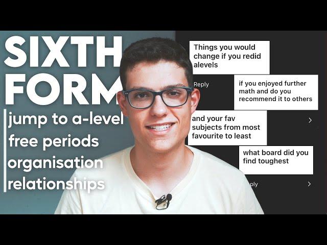 What I Wish I Knew Before Year 12 (Sixth Form & A Level Advice)