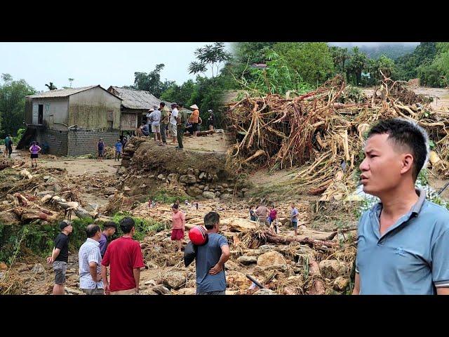 Hung went to help Vien. Hung encountered the scene: terrible flash floods and very heavy damage.