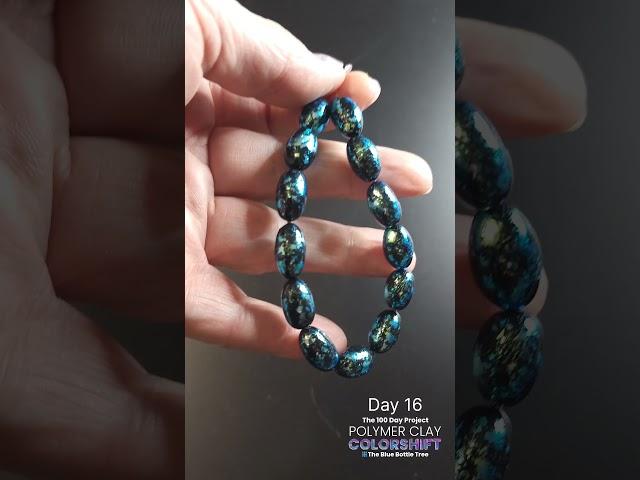 Day 16 - Forbidden Jelly Bean Beads - Polymer Clay Colorshift #the100dayproject2025