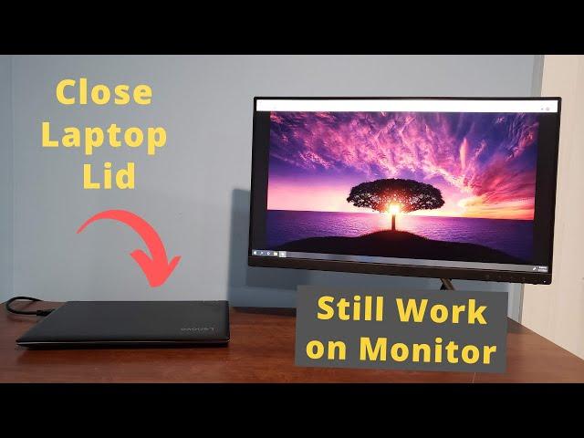 How to Close Your Laptop and Still Work on the Monitor (Windows 10)