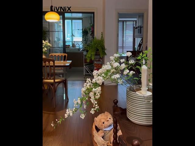 Enter a Warm and Inviting Living - Dining Space