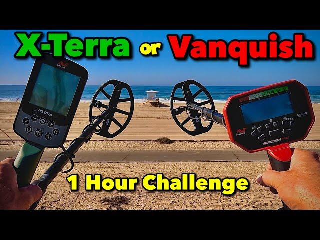 Minelab X-Terra Pro vs. Vanquish 540 on the Beach • Metal Detecting