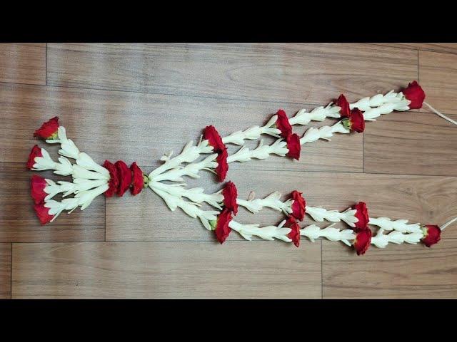 How to make lilly flower garland \Making lily Garland  /சம்பங்கி பூ ஊசியில் கோர்க்கலாம்