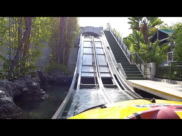 ORIGINAL Jurassic Park: The Ride - Universal Studios Hollywood - Full Front POV