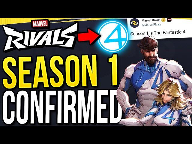 Marvel Rivals - FANTASTIC 4 CONFIRMED for Season 1! Huge NEWS!