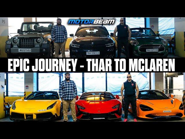 Mahindra Thar To McLaren 750S - Crazy Garage In Mumbai | @MotorBeam