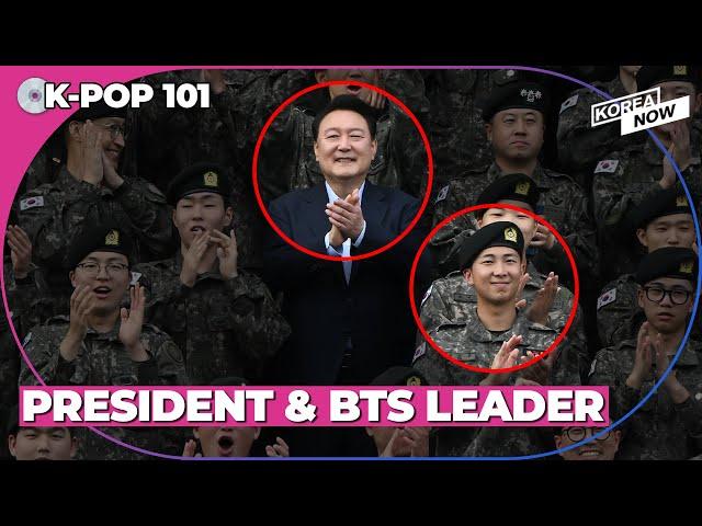 S. Korean President Yoon visits BTS leader RM's military unit