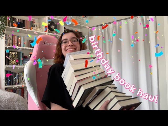 big birthday book haul  manga, romance, fantasy and more