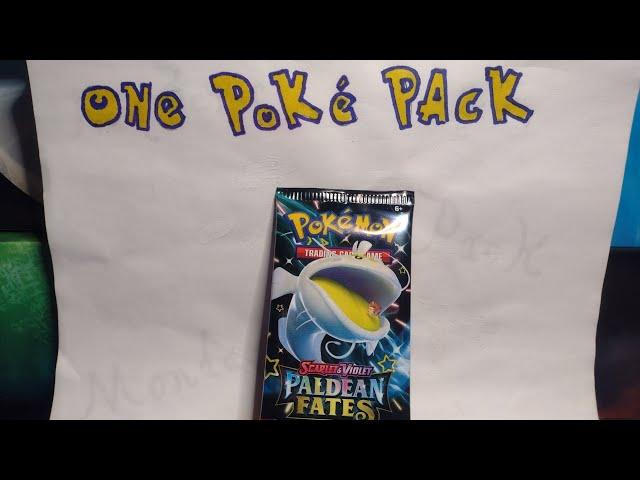 One Poke Pack - Paldean Fates