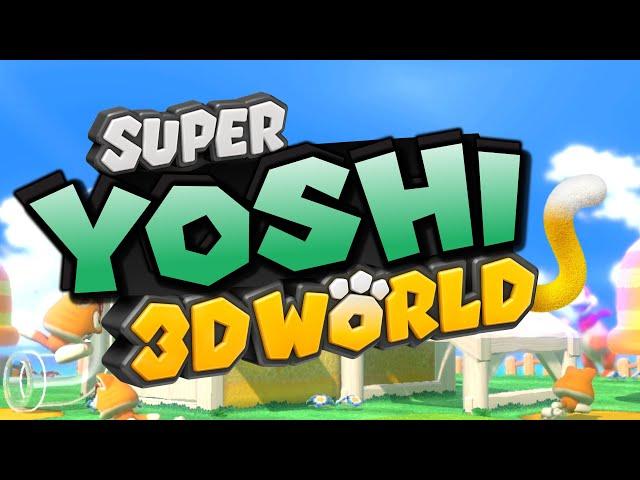 Super YOSHI 3D World: FULL GAME 2-PLAYER PLAYTHROUGH!! (Brother and Sister Co-op!!)