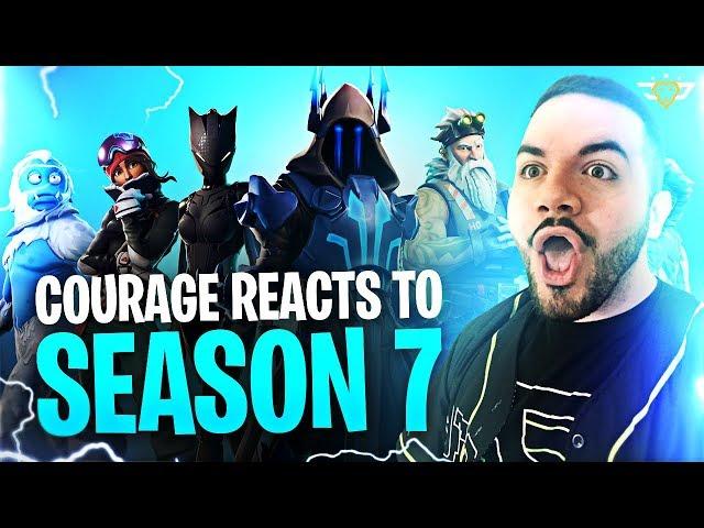 COURAGE REACTS TO SEASON 7! BEST SEASON YET?! (Fortnite: Battle Royale)