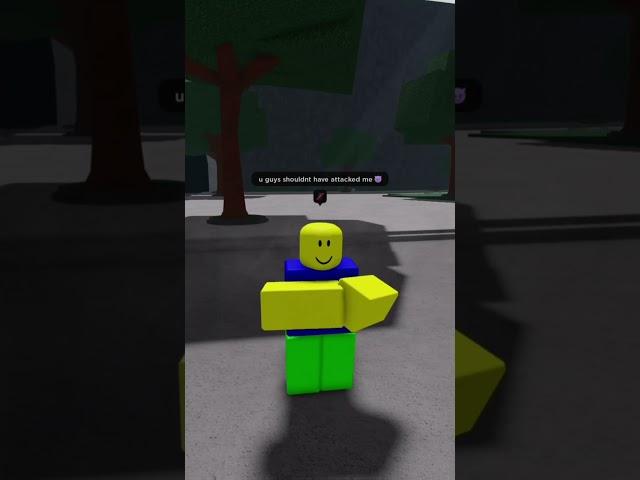 I got revenge on noob haters  #shorts #roblox #strongestbattlegrounds #saitamabattlegrounds