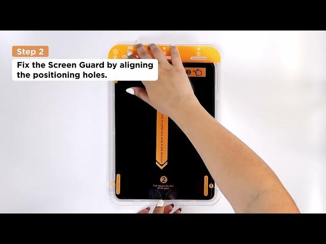 Mobile Origin Screen Guard for iPad with applicator - installation guide