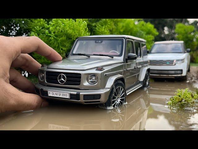 Mini Mercedes G-Class v New Range Rover Luxury SUV 1:18 Scale | Offroading | Diecast Model Cars