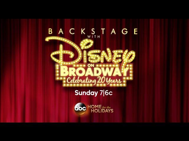 Tune-In to "Backstage with Disney On Broadway: Celebrating 20 Years"