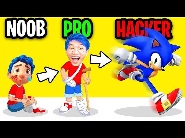 NOOB vs PRO vs HACKER In GET WELL RUN!? (ALL LEVELS!)