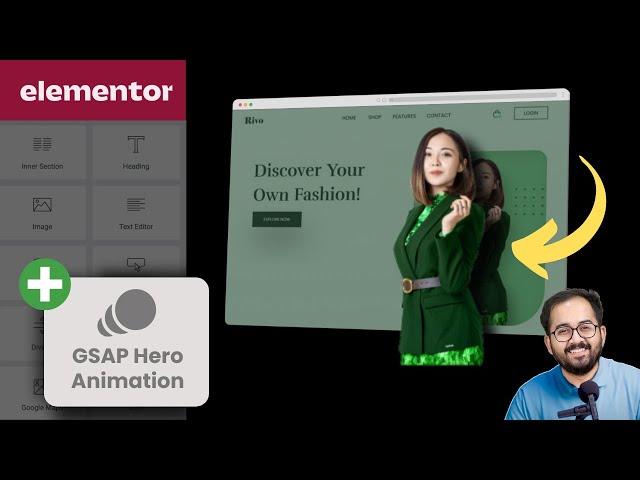 GSAP Hero Experience on Scroll - Elementor Flexbox Tutorial