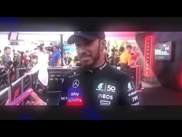 Lewis Hamilton "relieved" on finally getting positives and starting from P3 at the Singapore GP