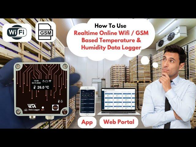 Realtime Online Temperature & Humidity Wifi and GSM Based Data Loggers