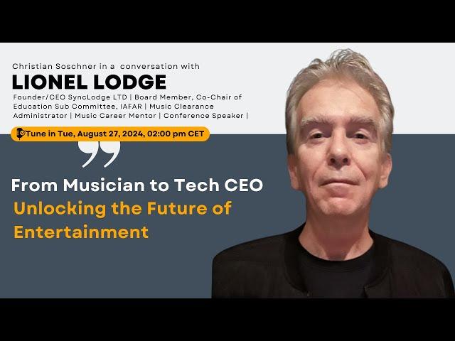 From Musician to Tech CEO: Unlocking the Future of Entertainment