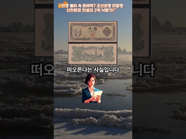 5006.“전쟁 불씨 속 돈벼락? 조선은행 미발행 신천원권 전설의 2억 낙찰가!”Shorts