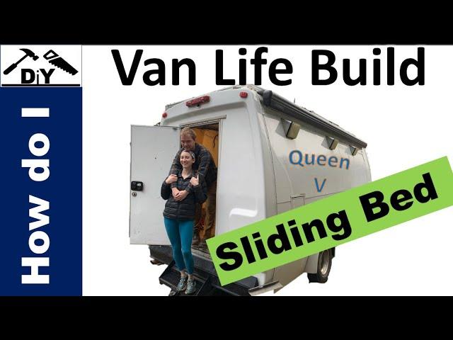 VanLife Conversion || Build a Sliding Bed
