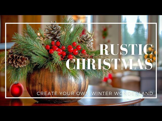 Rustic Christmas Magic: Create Your Own Winter Wonderland!