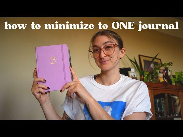 I use ONE journal for everything || minimalist + ADHD-friendly journal set-up