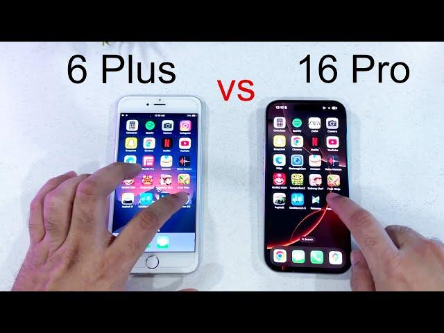 iPhone 16 Pro vs 6 Plus - Speed test