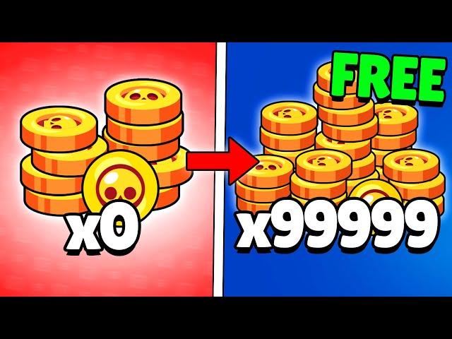 How To Get FREE Coins FAST in Brawl Stars 2024!